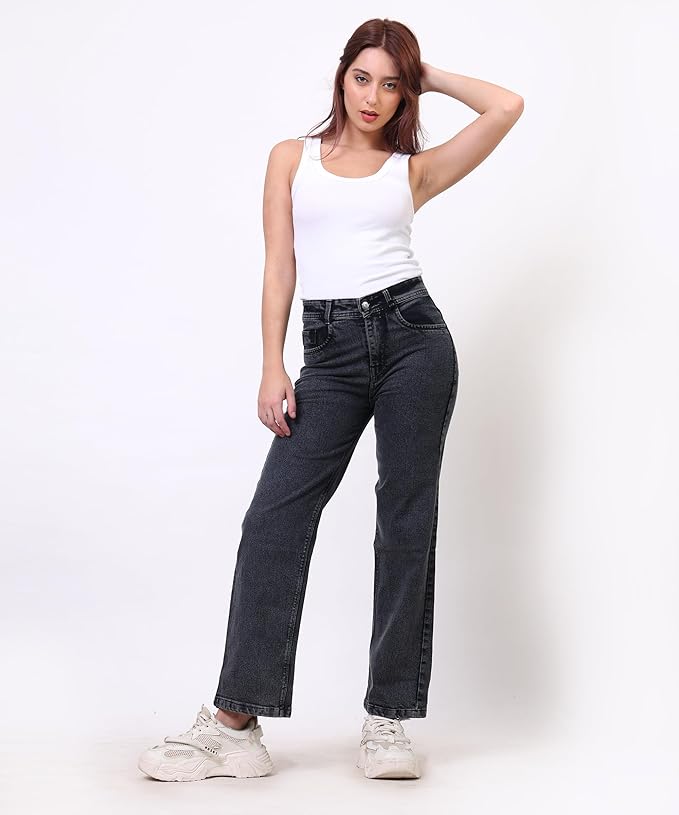 Baggy Jeans for Women | High Waist Wide Leg Stylish for Girls Trendy Women’s Pant