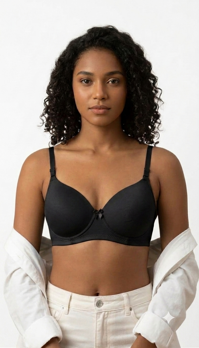 Women's Nylon Lycra Lightly Padded Full Coverage Wirefree (Copy)